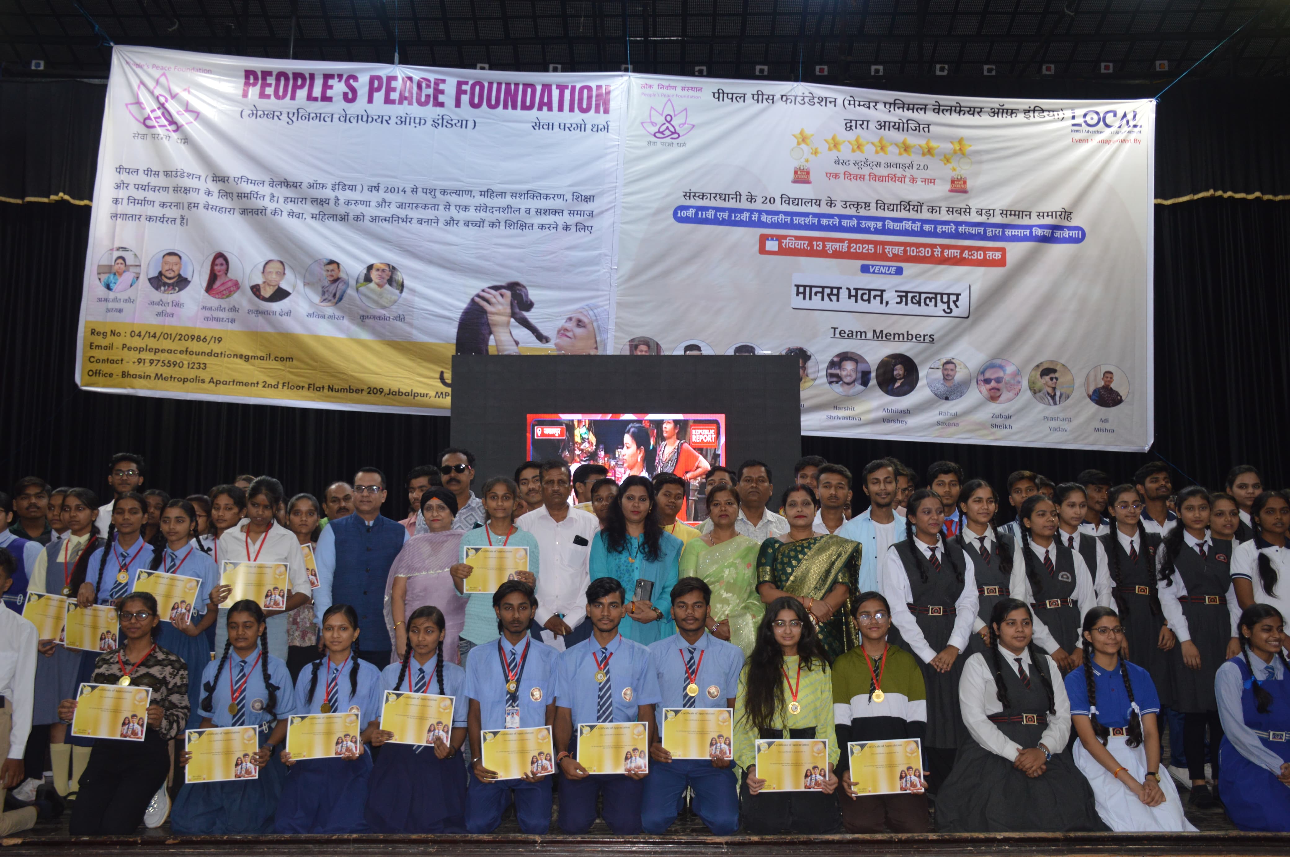 Grand Assembly: Best Students Awards 2.0 at Manas Bhawan Jabalpur
